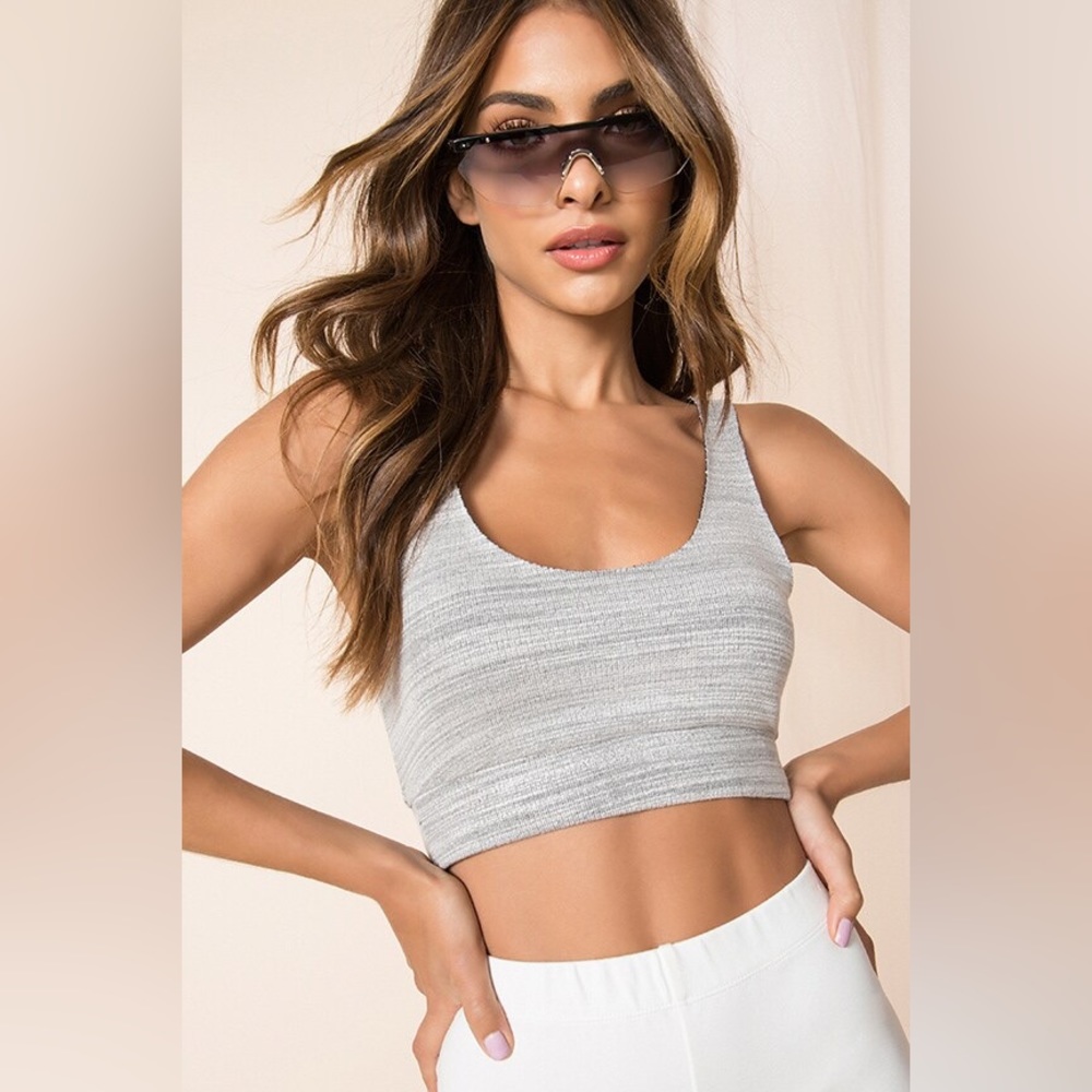 Superdown Cassie Cropped Knit Top